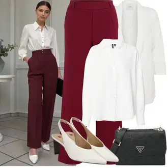 Outfit sa Krem/Bijela Kaput/Pletivo Veći Broj/Tunika Pieces "Proljetni Outfit"