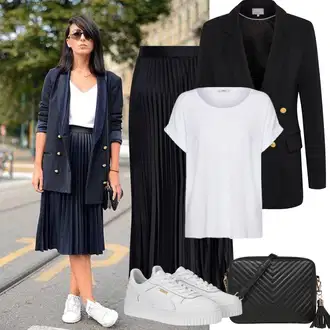 Outfity pro matriční úřad Nevěsta s Bílá/Béžová Teniska na platformě Puma "Jarní Outfit"