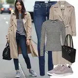 Béžové trenčkoty outfity image