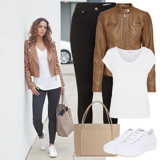 Dlouhé Outfit s Černá/Vínová Skinny Kalhoty/Kalhoty s Vysokým Pasem/Tregíny/Legíny s Vysokým Pasem/Push up Kalhoty/Jeggings VERO MODA "Lehký outfit"