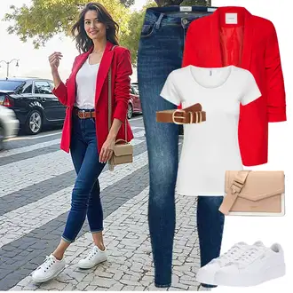 Outfity pro matriční úřad Nevěsta s Bílá Nízká Teniska/Teniska s dírkovaným vzorem/Úzká teniska/Teniska na platformě Puma "Jarní outfit"