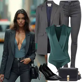 Outfity do kanceláře "Jarní outfit"