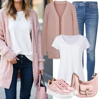 Outfity pro sport Cool s Šedá/Bílá/Krémová Tričko/Jednoduchý top/Mužské běžecké boty/Neformální tričko/Tričko nadměrné velikosti/Košilový top/Tričko s krátkým rukávem/Krátký top Only, Modrá Boyfriend Džínové kalhoty/Navlékací džíny/Zkrácené Džíny/Sweat Džíny/Pánské tričko Only "Jarní outfit"Look: Klasické, Cool, Nadrozměrné, Bezešvé, Skromné, Emo, 90tá léta, Ležérní, Mom, Venkovní, Unisex, Univerzitní