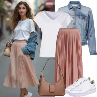 S zakovicama Outfit sa Crna Traper Jakna/Gajtana Jakna/Kratka Jakna/Kratka Traper Jakna/Održiva jakna/Vintage Jakna/Vunena Jakna ONLY (tall) "Jedinstvena odjeća za slobodno vrijeme"Look: S zakovicama, Jahanje