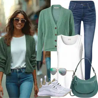 Outfity na podzim Estetika s Bílá Nízká Teniska/Teniska s dírkovaným vzorem/Úzká teniska/Teniska na platformě Puma "Krásný jarní outfit"Look: Estetika, Bad Taste, Ležérní, Disko, Skater, Sportovní, Unisex