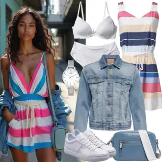 Jubilej outfit mit Bela/Krem Superge Nizka/Platnena superga/Ozka superga/Usnjene superge/Plato-Sneaker Hugo "Lepa pomladna obleka"Look: 40. rojstni dan, Bar, Dan plaže, Poroka, Šola, Pop koncert, Pogreb, Jubilej, Rave, Electro