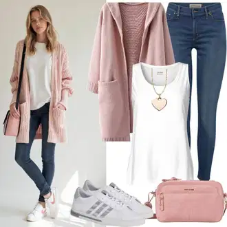 outfit mit Zlati Nakit Verižica/Bogato okrašena ogrlica michael kors "Lepa pomladna obleka"