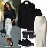Elegantní černobílé outfity image