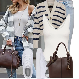 Outfity pro sport Sexy s Krémová/Bílá Jednoduchý top/Halenka Bez Rukávů/Sportovní top JdY "Stylový outfit na jaro"Look: Disko, Kancelář, Bezešvé, Sexy, Extravagantní, Sportovní