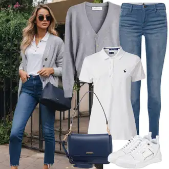 Outfity pro sport Cool s Modrá/Tmavě modrá Navlékací džíny/Kožené bundy/High Waist Džínové Kalhoty/Dámské Džíny s Délkou 7/8/Zimní bunda/Push up Džín/Kožené Boty/Džíny s Dírou/Džíny s Rozparkem/Kožená bunda/Kotníková Bota Only "Módní jarní outfit"Look: Styl, 90tá léta, Cool, Disko, Francouzské, Moderní, Old Money