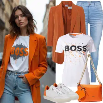 Chic outfity "Neformální obchodní outfit"