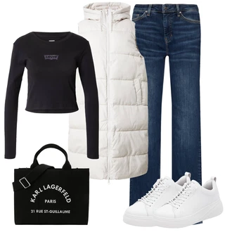 outfit mit karl lagerfeld "Obleka za pomlad"