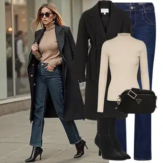 S Pertlanjem Outfit sa Ljubičasta/Tamnoplava/Plava Traperice Ravne Nogavice/Traperice Standardnog Kroja/Sužene Traperice/Zimska jakna/Formalna Košulja/Sportske cipele/Traperice Slim Kroja Tom Tailor "Savršen za zimu"