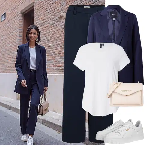 Kombinace Tmavě Modrá/Modrá Široká Kalhoty/Twillová Kalhoty/Tesařská kalhoty/Marlene Kalhoty/Kožená Pánská Bund/Mušelínové kalhoty/Palazzo Kalhoty/Kalhoty se Štěrbinou Object