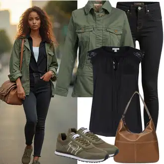 Outfity na podzim Estetika s Zelená/Tmavě zelená Skate Bota/Vintage teniska/Letní tenisky/Nízká Teniska/Úzká teniska/Kožené tenisky Nike Sportswear "Perfektní pro volný čas"Look: Estetika, Klasické, Cool, Sportovní