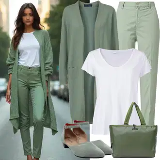 Pants outfits "Pomladanska obleka"
