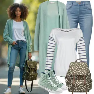 Pants outfits "Pomladanska obleka"