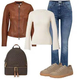 Rojstni dan outfit mit Temno rjava/Khaki/Temno zelena/Rjava/Siva Men's Bags/Mini nahrbtnik/Mini nahrbtnik MICHAEL Michael Kors "Pomladna oprava"Look: 30. rojstni dan, 40. rojstni dan, Koncert, Šola, Začetek šole, Rojstni dan