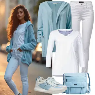 outfit mit Bela/Krem Usnjena Jakna/Ženske 7/8 Kavbojke/Gležnarji/Capri Kavbojke/Odrezane Kavbojke/Girlfriend Kavbojke/Kavbojka z Nizkim Pasom/Push up Kavbojke/Regular Fit Kavbojke/Ozke Kavbojke/Usnjene Čevlje/Zožene Kavbojke orsay "Popolno za pomlad"
