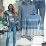 Denim outfits Priložnostne za dame image
