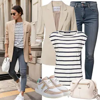 Seksi kombinacije sa Plava/Tamnoplava Traperice Kožna Jakna/Kožne jakne/Traperice s Rupom/Traperice s Prorezom/Push-up Traperice/Čizma do Gležnja levi's ® "Poslovno ležerne ženske odjeće"