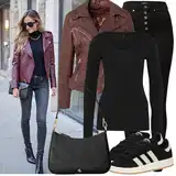 Outfity s kalhoty s vysokým pasem image