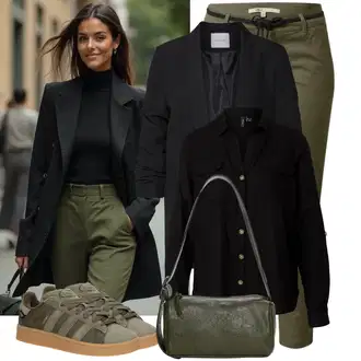 Kombinacije za jesen S oblinama sa Crna Bluza i Tunika/Bluza Veći Broj VERO MODA "Praktičan look"