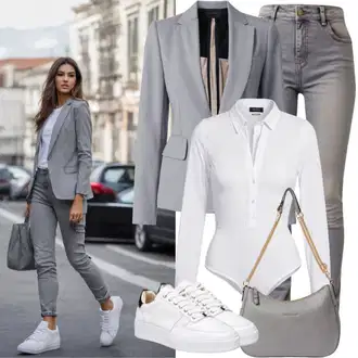 klasický Outfit sa Siva/Svjetlosiva Čizma do Gležnja/Kožna Jakna/Traperice s Prorezom/Mom Jean/Sužene Traperice/Termo Traperice/Traperice Slim Kroja/Girlfriend Traperice/High Waist Traperice/Ženske Traperice 7/8 Dužine/Skraćene Traperice/Capri Traperice Only "Prolećna odjeća za slobodno vrijeme"Look: Stil, Rap, Boja, cool, Vanjski, Običan, klasický, Old Money, Prekrasan