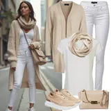 Beige Outfits Plemenita za dame image