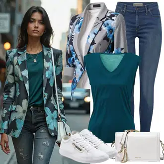 Seksi kombinacije sa Plava/Tamnoplava Traperice Kožna Jakna/Kožne jakne/Traperice s Rupom/Traperice s Prorezom/Push-up Traperice/Čizma do Gležnja levi's ® "Savršen izgled za Bauro"
