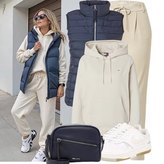 Outfit s Béžová/Khaki/Hnědá Mušelínové kalhoty/Mrkvová Kalhoty/Ležérní Kalhoty/Úzká Kalhoty/Paperbag Kalhoty Only "Módní jarní outfit"