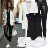 Elegantní černobílé outfity image
