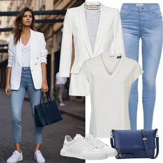 Seksi kombinacije sa Plava/Tamnoplava Traperice Kožna Jakna/Kožne jakne/Traperice s Rupom/Traperice s Prorezom/Push-up Traperice/Čizma do Gležnja levi's ® "Stilski Bauro izgled"