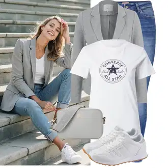 Outfit s Oranžová/Hnědá/Béžová/Bílá/Krémová Pohodlná Bota/Bezpečnostní bota/Lodička s Přezkou/Teniska s dírkovaným vzorem/Tenisky s Bočním Zipem/Bota Na Pěší Turistiku/Nízká Teniska/Teniska na platformě/Zdravotní bota Skechers "Skvělý pro volný čas"
