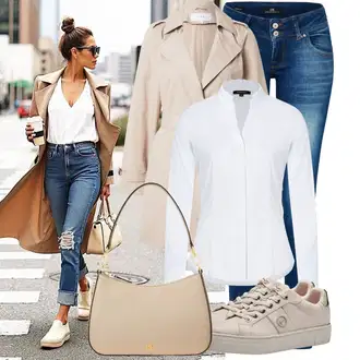 Ležerno Outfit sa Plava/Svjetloplava Skinny Hlače/Traper Tajice/rupa hlača/Jeggings/Hlače s Prorezom LTB "Proljetni outfit za žene"Look: Rap, Rad, Boja, Besprijekorno, Pametno ležerno, Transparentan, Prekrasan, cool, Ležerno