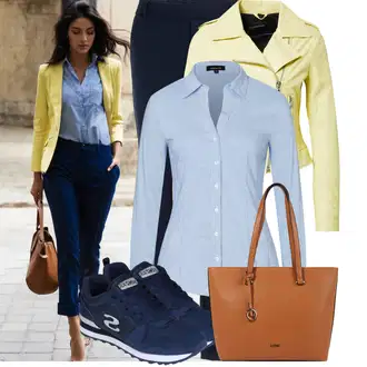Outfit s Modrá/Tmavě modrá/Světle modrá Teniska teddy/Letní tenisky/Teniska se zapínáním na suchý zip/Úzká teniska/Nízká Teniska/Vintage teniska Skechers "Praktický vzhled"