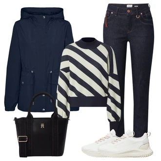 outfit mit Fini Pleteni Pulover VERO MODA "Udaren videz za pomlad"