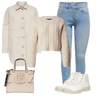 outfit mit Pastelne barve Prehodna Jakna Only "Udoben videz za pomlad"