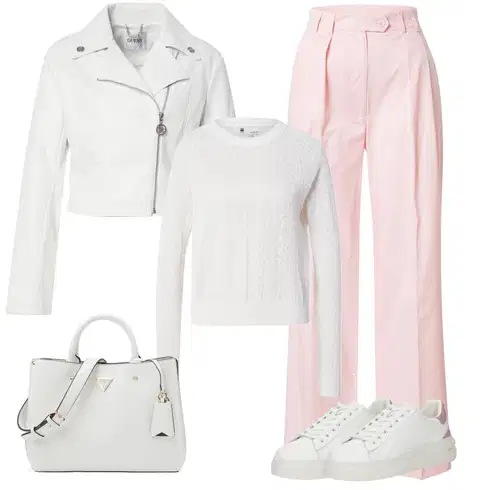 Roza Superga kombinirajte z Nasty Gal, Bela/Roza/Krem Usnjene Superge/Superge Nizke/Plato-Sneaker/Ozke superge/Poletne superge Guess, Guess, G-Star Raw, Siva/Svetlo modra/Svetlo zelena/Bela Pisarniške torbe/Satchel torbe/Torbe za čez ramo/Poslovne torbe/Vrečka za prenašanje Guess