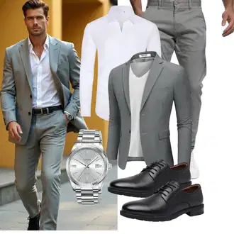 Casual Geburtstag Outfit mit J.VER "Business Outfit"Look: Boyfriend, Casual, Classic, Sportlich, Zuhause, Stil, Business, Dad, Geburtstag, Vatertag, Hochzeit, Konzert, Bar, Theater, Wasen