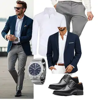 Casual Geburtstag Outfit mit J.VER , SAPPHERO "Business Outfit"Look: Boyfriend, Casual, Classic, Sportlich, Zuhause, Stil, Business, Dad, Geburtstag, Vatertag, Hochzeit, Konzert, Bar, Theater, Wasen, Elegant, Moderne, Rap, Schön, Outdoor, Edel, Rad, Feine, Metal, Indoor, Empire, Weihnachten, Valentinstag, Date