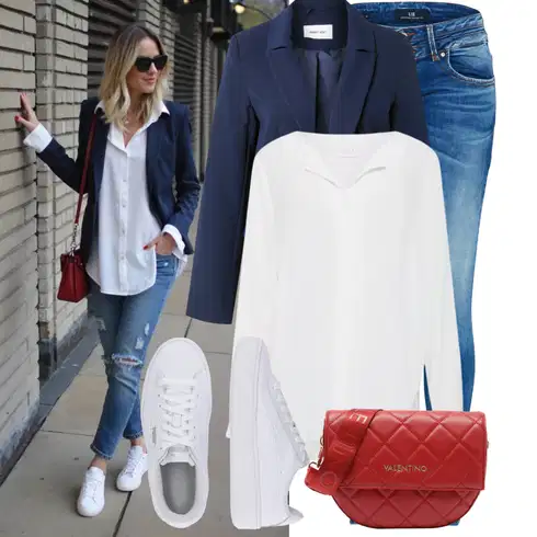 Kombinace Šedá/Hnědá/Béžová/Bílá/Krémová/Khaki Halenkové Body/Blůza s knoflíčkem/Halenka se Stojatým Límcem/Dlouhá Halenka/Halenka s Dlouhým Rukávem/Oversize Halenka/Oversize Muselínová Blůza/Slip-on Halenka/Tunikové Tričko Vila kombinovat s Modrá/Tmavě modrá Kožená bunda/Push up Džín/Kožené Boty/Slim Fit Džíny/Zimní bunda/Džín s Nízkým Pasem/Kotníková Bota/Motorkářské Džíny/Džíny s Nízkým Sedem LTB