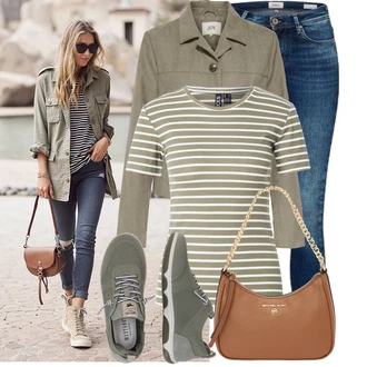 Vintage Outfit s Modrá/Lilové barvy/Tmavě modrá/Světle modrá Džíny s Dírou/Kožené Boty/Push up Džín/Džíny s Rozparkem/Džín s Nízkým Pasem/Džíny s Nízkým Sedem/Navlékací džíny/Kožená bunda/Dámské Džíny s Délkou 7/8 Only "Stylový outfit na jaro"Look: Styl, Cool, Krásný, Bezešvé, Skromné, Vintage