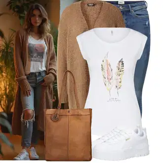 Outfity na podzim Estetika s Šedá/Bílá Teniska na platformě/Nízká Teniska Puma "Stylové kombinace pro volný čas"Look: 90tá léta, Estetika, Bad Taste, Extravagantní, Hip Hop, Skater, Sportovní, Unisex