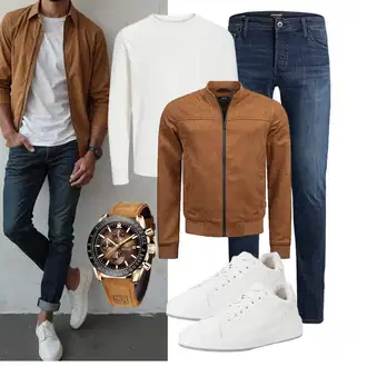 Tapered Outfit mit Schwarz Unkategorisiert Jack & Jones "Freizeit Outfit"