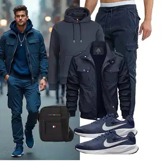 Mini Outfit mit Schwarz Unkategorisiert Tommy Hilfiger "Freizeit Outfit"