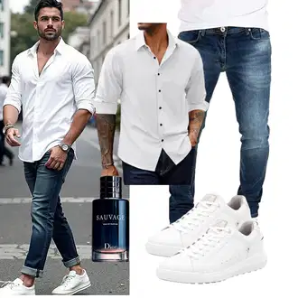 Abschlussball Outfit mit Unkategorisiert PJ PAUL JONES "Freizeit Outfit"Look: Party, Abschlussball, Hochzeit, Ball, Wasen