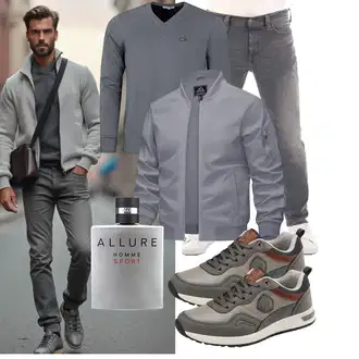 Outfit mit Grau Unkategorisiert Calvin Klein "Freizeit Outfit"