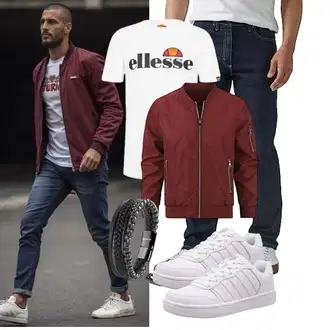 Sportlich Outfit mit Leichte Jacke YOUTHUP "Freizeit Outfit"Look: Sportlich, Büro, Zuhause, Indoor