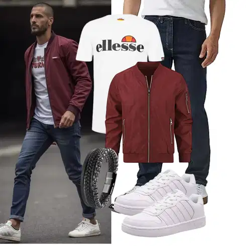 Baseball Leichte Jacke YOUTHUP kombinierenLook: Fitness, Arbeits, Freizeit, Baseball